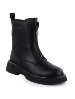 Dámské kožené boty černé model 21905610 - Goe