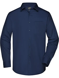JN Popelínová business košile s dlouhým rukávem 02.0 navy model 22487558 - Daiber