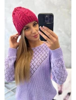Dámská čepice Kalina model 21798581 fuchsiová - K-Fashion Dámská čepice Kalina model 21798581 fuchsiová - K-Fashion