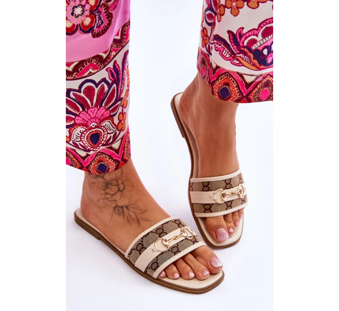 Klasické ploché podpatky Béžové model 21620363 - Boto