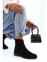 Kožené dámské boty na zip černé Nicole model 21636144 - Boto Kožené dámské boty na zip černé Nicole model 21636144 - Boto