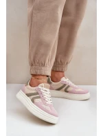 Dámské tenisky s pleteným vzorem na platformě vícebarevné Lesida