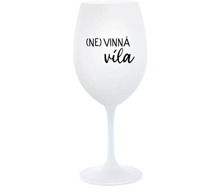 (NE)VINNÁ VÍLA - bílá sklenice na víno 350 ml (NE)VINNÁ VÍLA - bílá sklenice na víno 350 ml