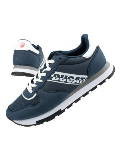 Pánské sportovní boty DS410-11 Tmavě modrá s bílou - Ducati