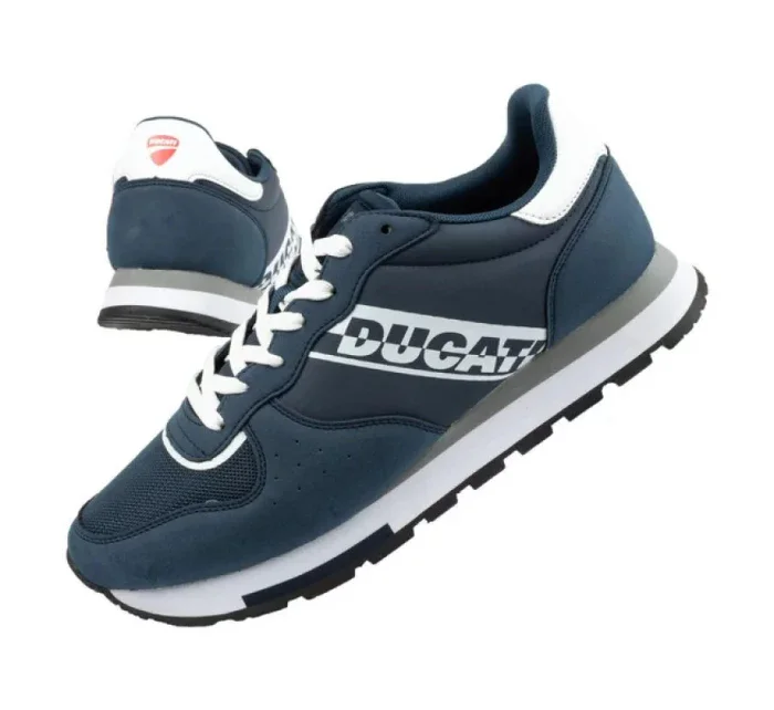 Pánské sportovní boty DS410-11 Tmavě modrá s bílou - Ducati
