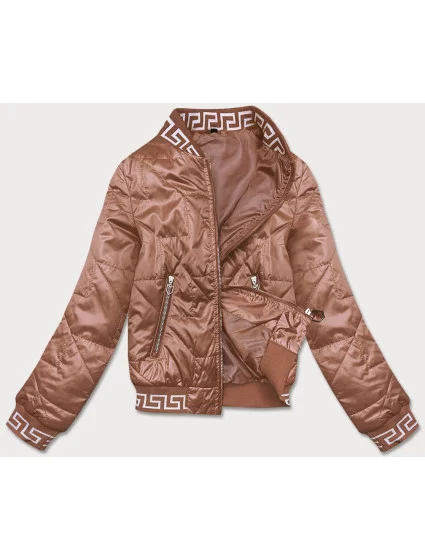 Dámská bunda typu "bomber" v karamelové barvě model 18035496 - S'WEST