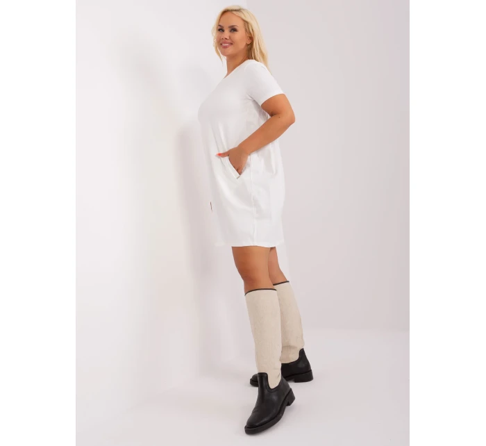 Sukienka RV SK model 18841505 ecru - FPrice Sukienka RV SK model 18841505 ecru - FPrice