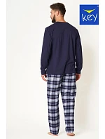 Pánské pyžamo MNS model 22365126 B24 tmavě modré - Key