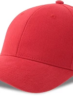 Atlantis Headwear Pilot-S 6 panelová kšiltovka z těžké bavlny 33.0273 red