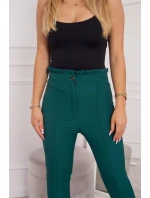 Tmavě zelené kalhoty na míru