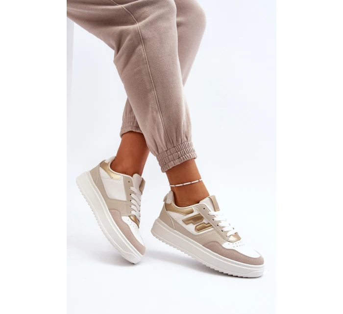 Dámské nízké tenisky béžové model 21651086 - Boto Dámské nízké tenisky béžové model 21651086 - Boto