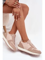 Dámské Kožené Tenisky Big Star OO274521 HI-POLY SYSTEM Nude Dámské Kožené Tenisky Big Star OO274521 HI-POLY SYSTEM Nude