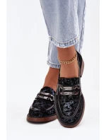 Kožené semišové dámské s detailem  Černé model 21715476 - D&A