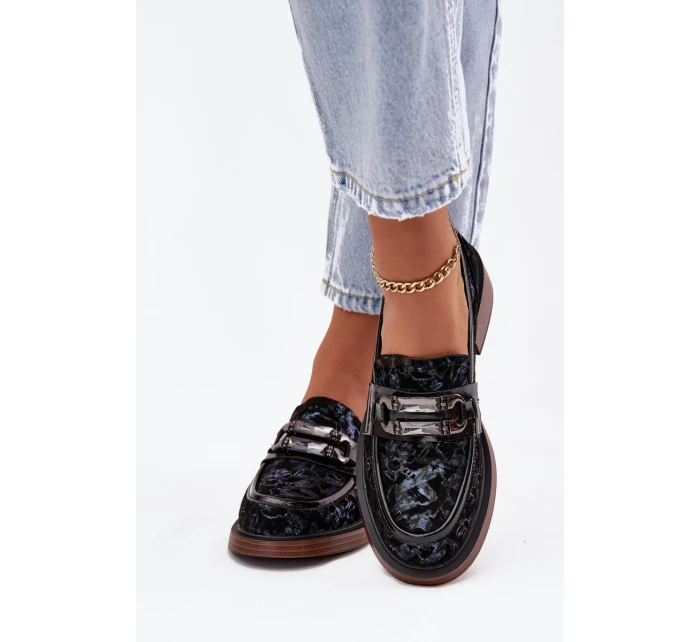 Kožené semišové dámské s detailem  Černé model 21715476 - D&A