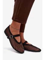 Síťované baleríny s páskem černé model 21919090 - Boto