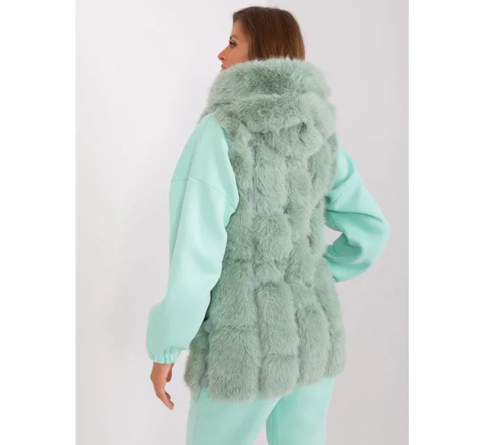 Kamizelka AT KZ model 18990646 pistacjowy - FPrice Kamizelka AT KZ model 18990646 pistacjowy - FPrice