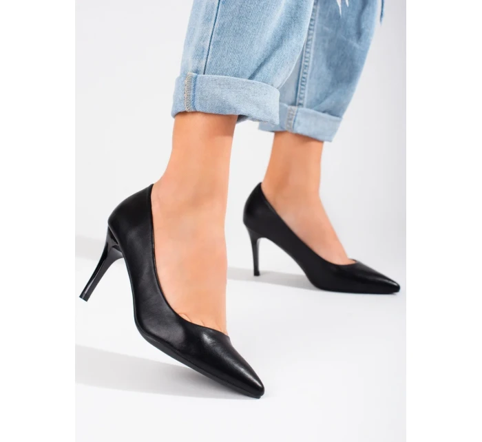 Módní   lodičky dámské na širokém podpatku