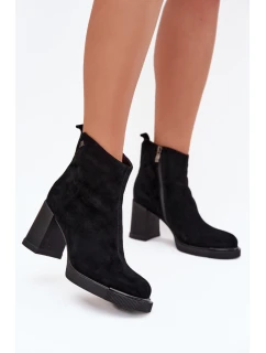 Boty na podpatku model 217801 Step in style