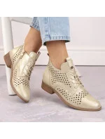 Ažurové boty Potocki W WOL205 zlaté
