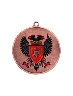 Medal stalowy brązowy  z nadrukiem kolorowym LuxorJet model 21829789