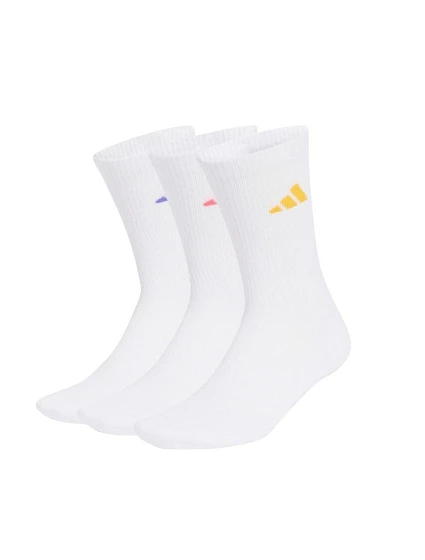 Ponožky adidas Cushioned Sportswear Crew, 3 páry, bílé, KQ6760 Ponožky adidas Cushioned Sportswear Crew, 3 páry, bílé, KQ6760