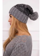 Čepice Paris z tmavě model 18750777 - K-Fashion Čepice Paris z tmavě model 18750777 - K-Fashion