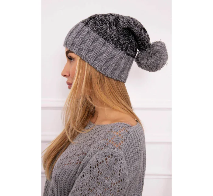 Čepice Paris z tmavě model 18750777 - K-Fashion Čepice Paris z tmavě model 18750777 - K-Fashion