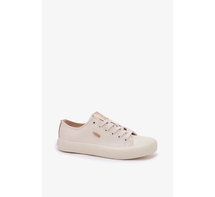 Dámské plátěné tenisky Big Star – béžové Dámské plátěné tenisky Big Star – béžové