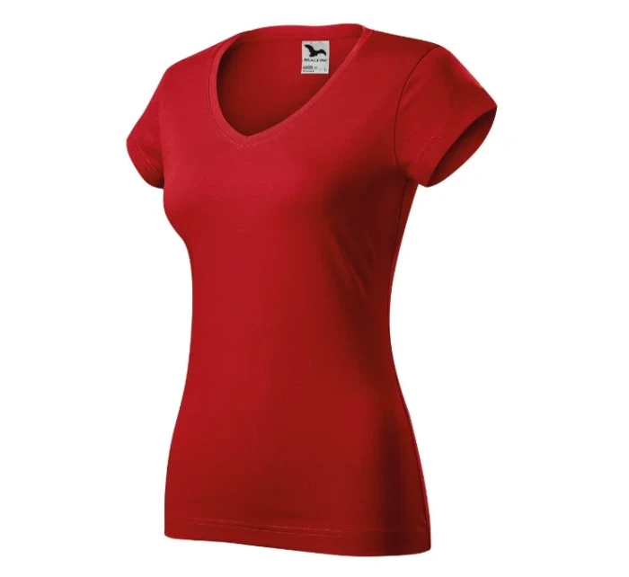 Fit V-neck tričko dámské červená Fit V-neck tričko dámské červená