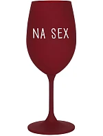 NA SEX - bordo sklenice na víno 350 ml