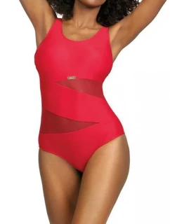 Dámské jednodílné plavky S36W-6 Fashion sport červená - Self