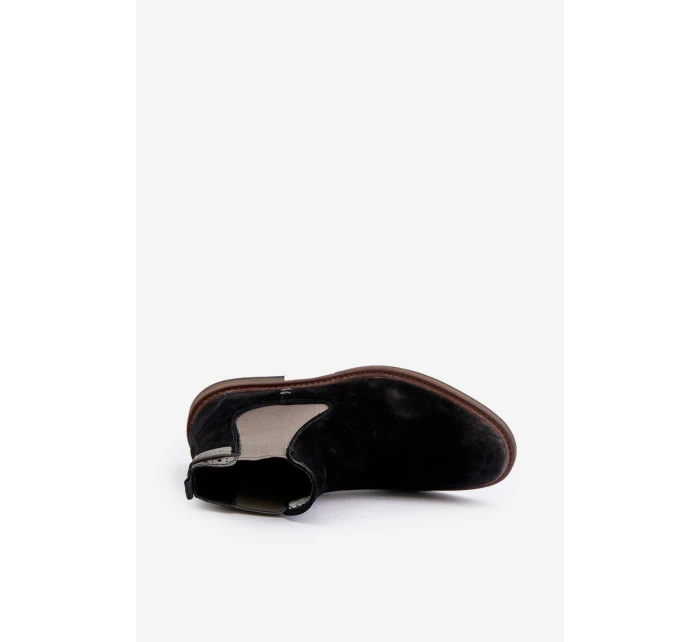 Pánské kotníkové boty Chelsea model 21800740 Černá - Big Star Pánské kotníkové boty Chelsea model 21800740 Černá - Big Star