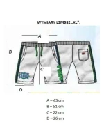 pánské šortky bílé model 21348637 - LEONE