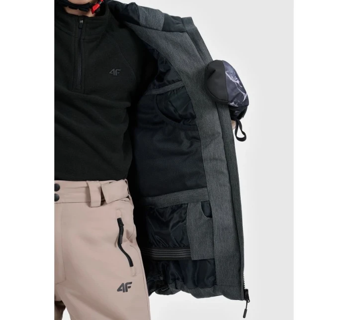 Dětská snowboardová bunda 10000 s membránou 4F 4FJRAW25TTJAU1039-82S