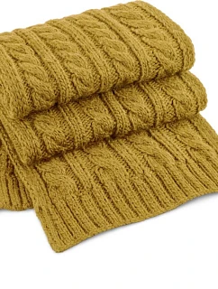 Beechfield B 499 Melírovaná pletená šála 53.0499 mustard