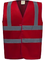 HVW 100 HiVis bezpečnostní vesta model 22502109 red - Yoko HVW 100 HiVis bezpečnostní vesta model 22502109 red - Yoko