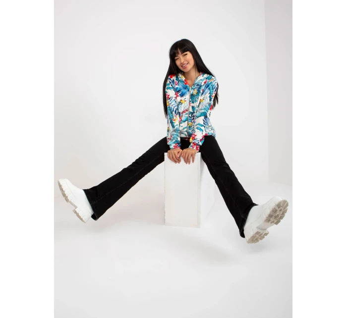 Mikina RV BL 8120.69P bílá a modrá