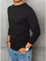 Černá pánská košile s dlouhým rukávem Dstreet LX0533