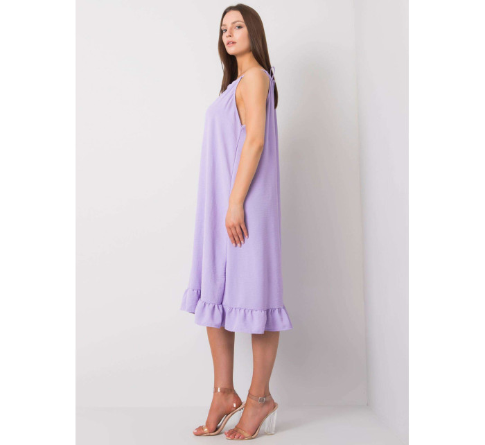Světle fialové šaty na ramínka od Simone