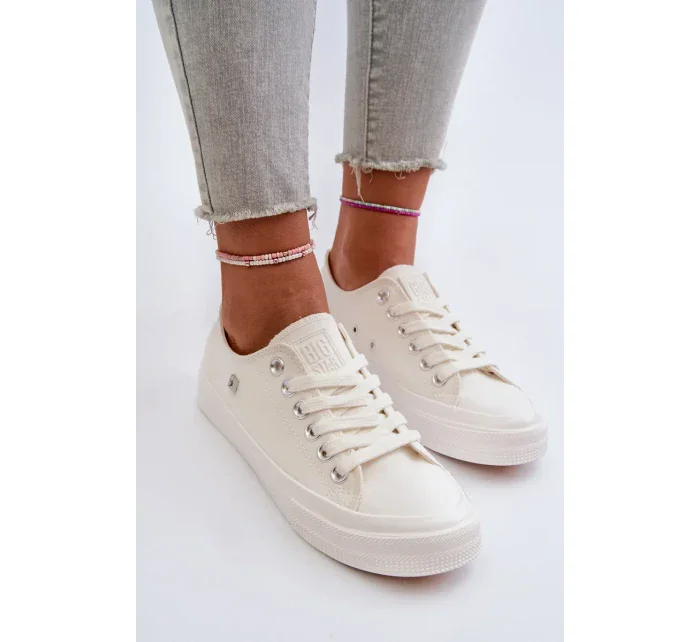 Klasické dámské tenisky Big Star Bílé Klasické dámské tenisky Big Star Bílé