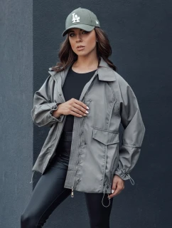 Dámská přechodná bunda ORLANDO tmavě šedá FashionStreet TY4507