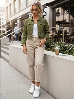 Dámská džínová bunda sepraná LANDIA zelená FashionStreet TY5685 Dámská džínová bunda sepraná LANDIA zelená FashionStreet TY5685