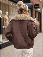 Kurtka damska zimowa z brązowa model 22342100 - FashionStreet Kurtka damska zimowa z brązowa model 22342100 - FashionStreet