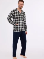 Cornette pyžamo 114/73 long/r M-2XL pánské pyžamo na zip