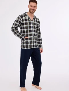 Cornette pyžamo 114/73 long/r M-2XL pánské pyžamo na zip