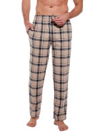 Pánské pyžamové kalhoty model 20070108 hnědé káro - Cornette