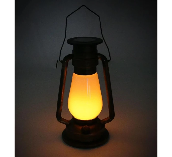 RETRO SOLÁRNÍ LAMPA TANČÍCÍ PLAMENY 54 LED SMD