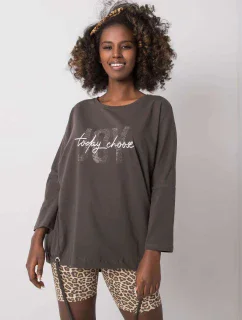 Halenka RV BZ 6282.85P tmavá khaki