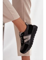 Dámské tenisky na platformě Vinceza – černé Dámské tenisky na platformě Vinceza – černé