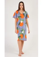 Dámská noční košile s krátkým rukávem model 18598323 - Vienetta Dámská noční košile s krátkým rukávem model 18598323 - Vienetta